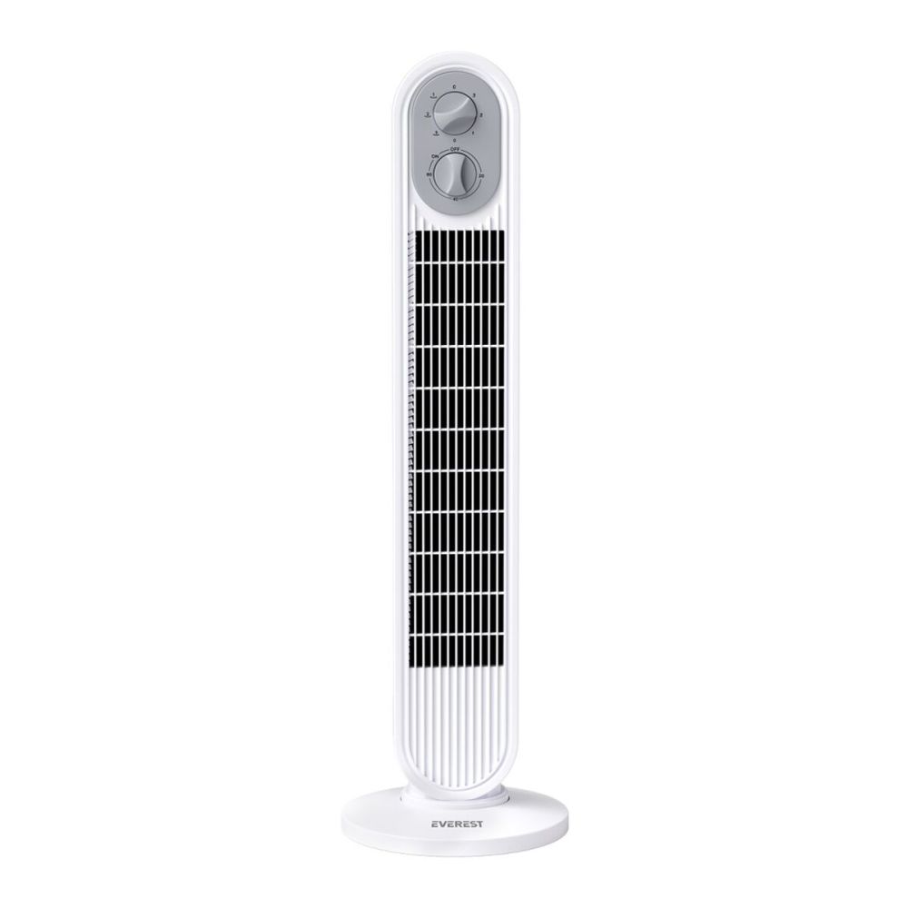 EVEREST FAN14, BEYAZ, 3 Kademeli Hız, Kule Tipi, 50W, Zamanlama Ayarlı