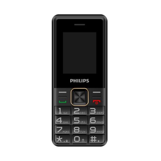 PHILIPS Xenium E6105, 128Mb, Siyah, 48Mb Ram, 1,77inc Ekran, 4G Çift S