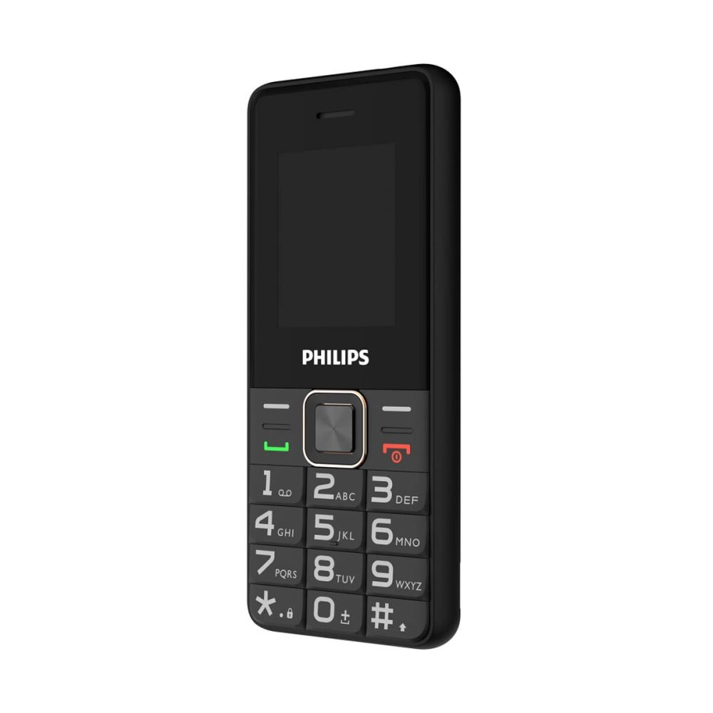 PHILIPS Xenium E6105, 128Mb, Siyah, 48Mb Ram, 1,77inc Ekran, 4G Çift S