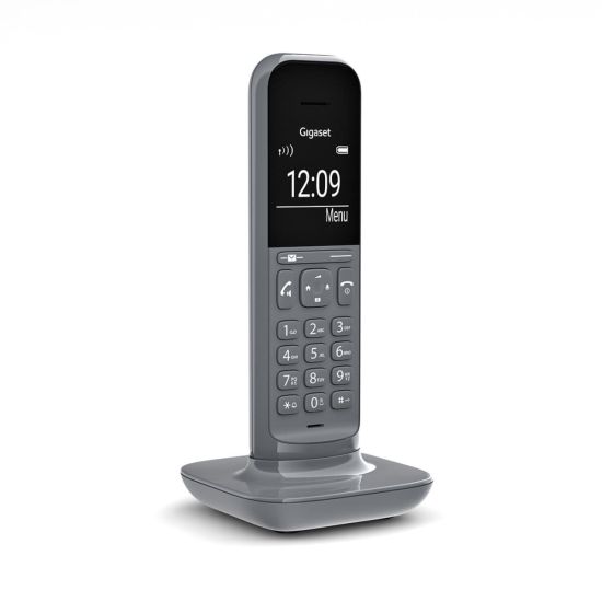 GIGASET CL390, Dect Telefon, Gri, 12 Saat Konuşma, 180 Saat Bekleme, 1
