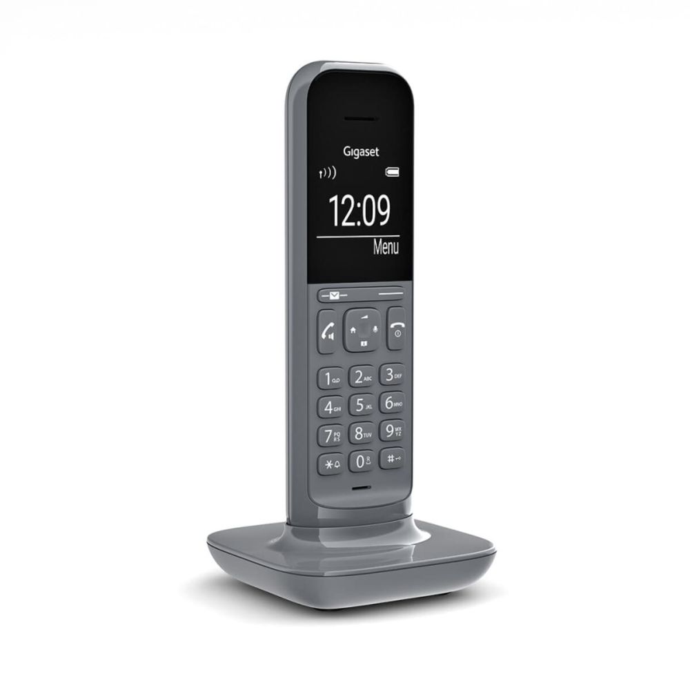 GIGASET CL390, Dect Telefon, Gri, 12 Saat Konuşma, 180 Saat Bekleme, 1