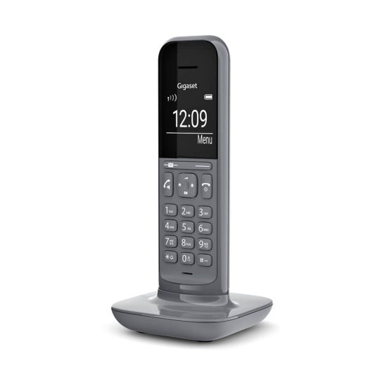 GIGASET CL390, Dect Telefon, Gri, 12 Saat Konuşma, 180 Saat Bekleme, 1