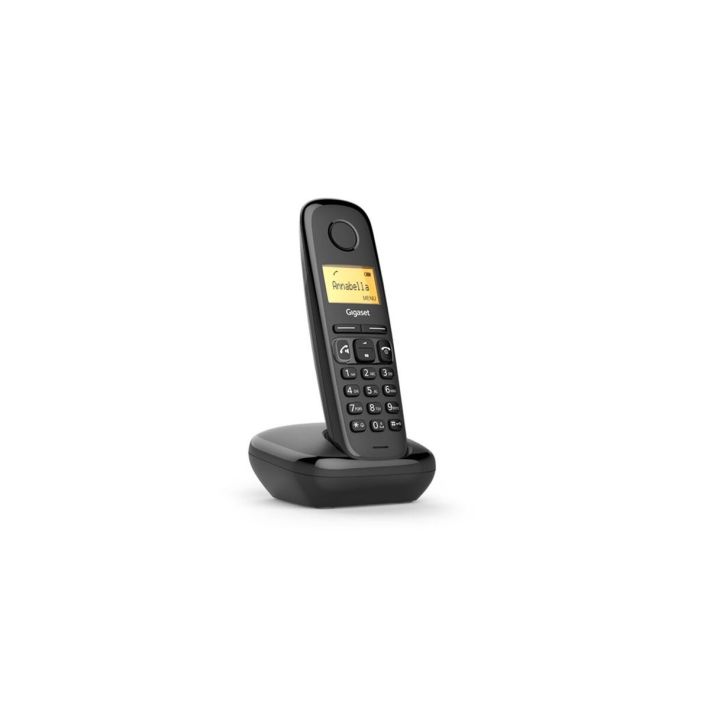 GIGASET A270, Dect Telefon, Siyah, 18 Saat Konuşma, 200 Saat Bekleme, 