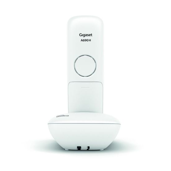 GIGASET A690, Dect Telefon, Beyaz, 14 Saat Konuşma, 180 Saat Bekleme, 