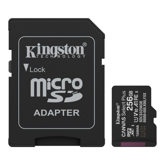 KINGSTON SDCS3/256GB, Canvas Select Plus Gen3 A1, 100Mb/s, MicroSD Kar