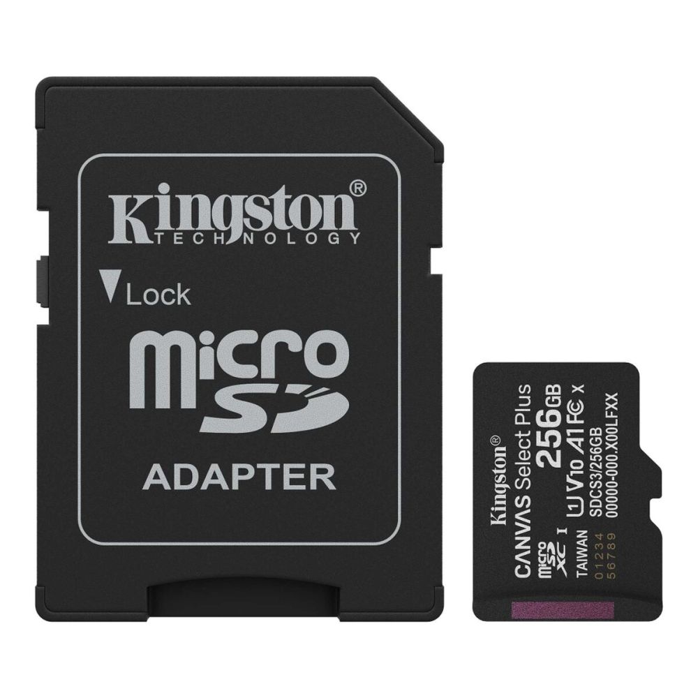 KINGSTON SDCS3/256GB, Canvas Select Plus Gen3 A1, 100Mb/s, MicroSD Kar