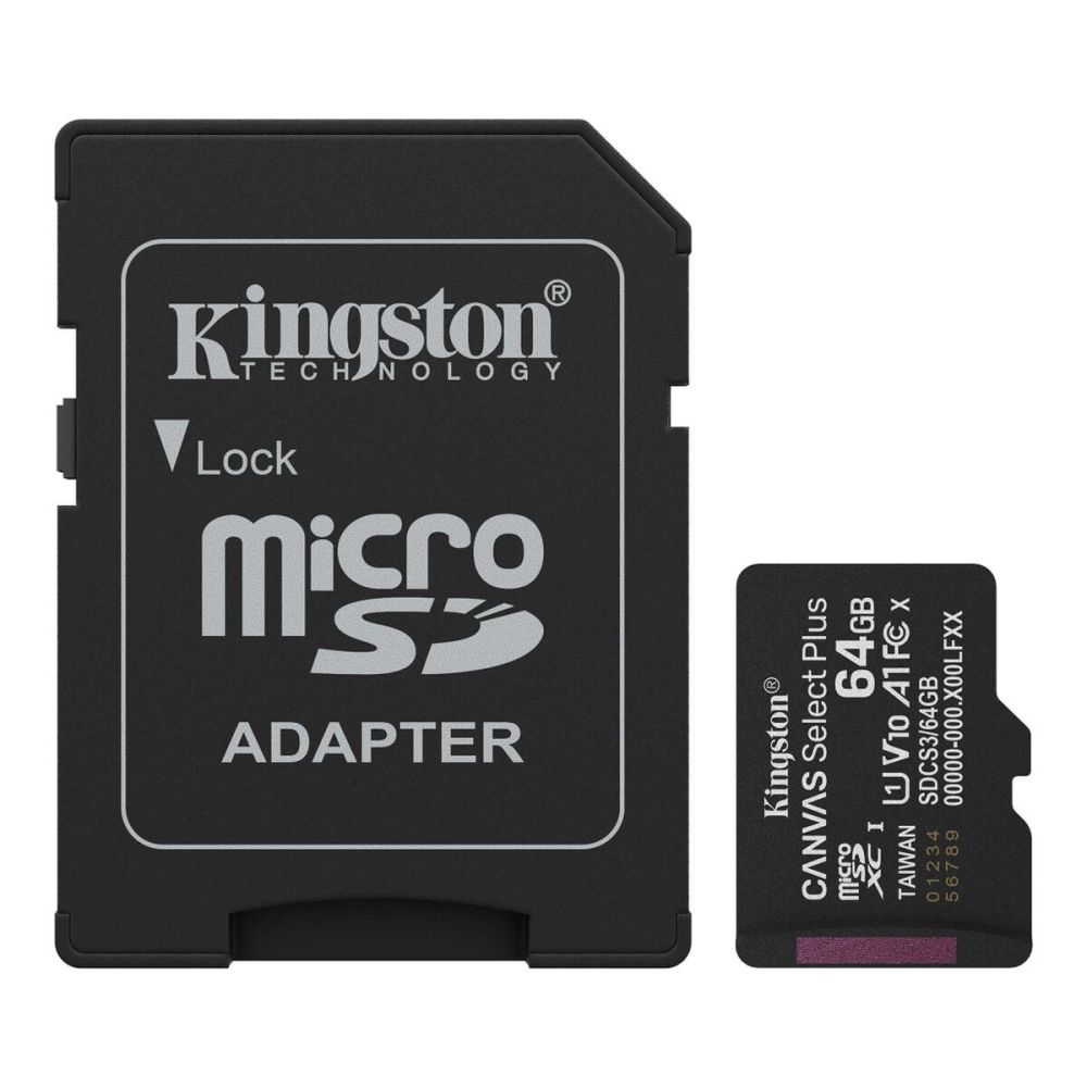 KINGSTON SDCS3/64GB, Canvas Select Plus Gen3 A1, 100Mb/s, MicroSD Kart
