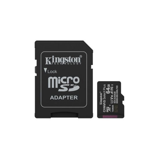 64GB microSDXC Canvas Select Plus Gen3 100MB/s A1 Card + Adapter