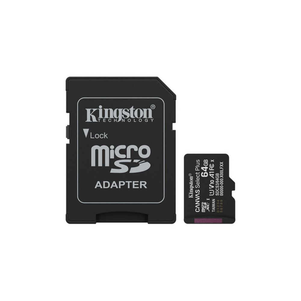 64GB microSDXC Canvas Select Plus Gen3 100MB/s A1 Card + Adapter