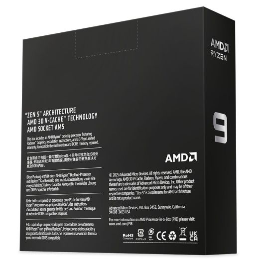 AMD RYZEN 9 9950X3D2 Dual Edition 16 Core, 4,30-5.60GHz, 208Mb Cache, 
