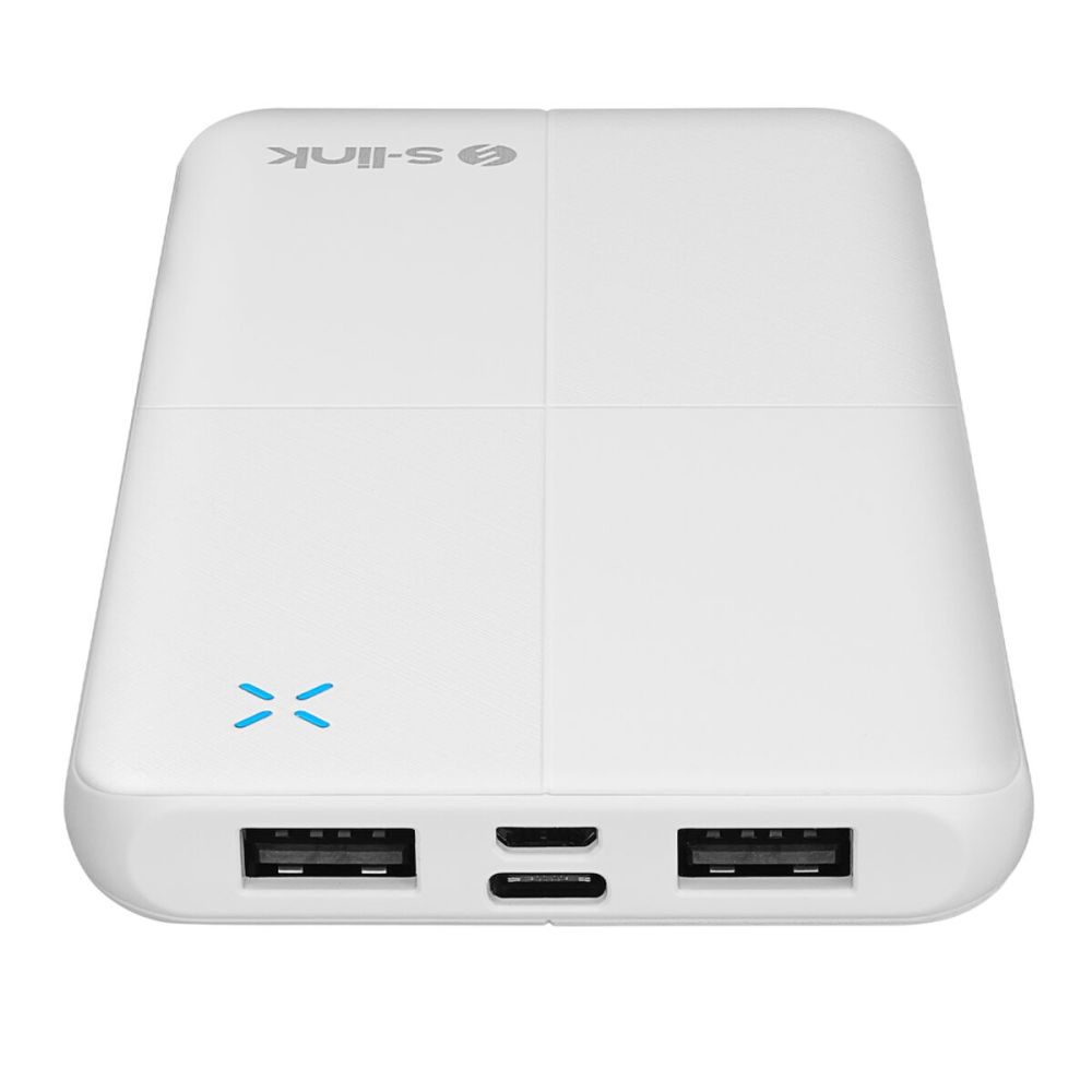 S-LINK IP-G12N, Beyaz, 10.000mAh, 2xUSB, 1xMicro USB, 1xType-C, 4 LED 