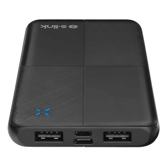 S-LINK IP-G12N, Siyah, 10.000mAh, 2xUSB, 1xMicro USB, 1xType-C, 4 LED 