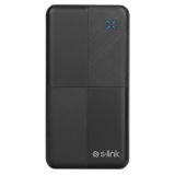 S-LINK IP-G12N, Siyah, 10.000mAh, 2xUSB, 1xMicro USB, 1xType-C, 4 LED 