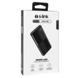 S-LINK IP-G12N, Siyah, 10.000mAh, 2xUSB, 1xMicro USB, 1xType-C, 4 LED 