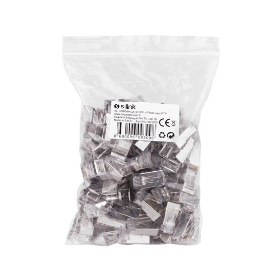 S-LINK SL-COB24P, RJ45, Yeni Nesil JAC, UTP, CAT6, Metal (100lü PAKET)