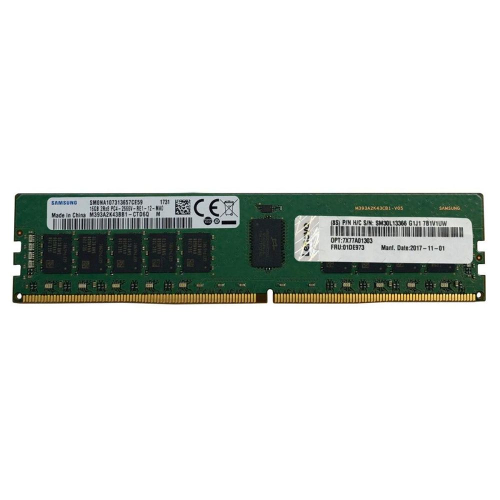 LENOVO 4ZC7A08709, 32Gb, 2933Mhz, DDR4, ECC, RDIMM, 2Rx4, 1.2V, SERVER