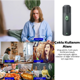 VUXBEEG UP30 2.4GHz Mini Kablosuz Yaka Mikrofonu Youtuber iOS Android
