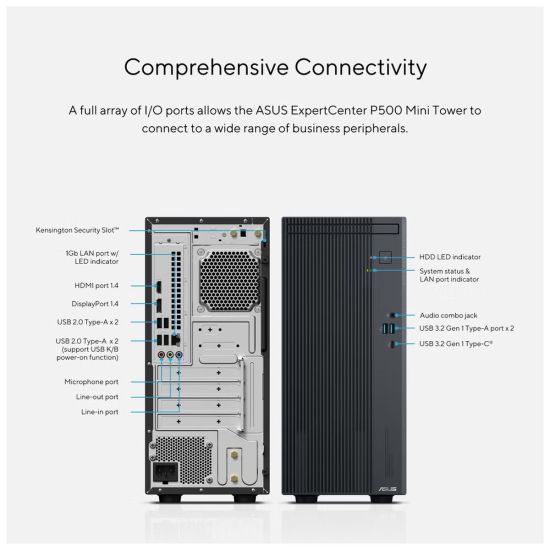 ASUS P500MV-C52108512B0D ExpertCenter P500, Core 5 210H, 8Gb DDR5 Ram,