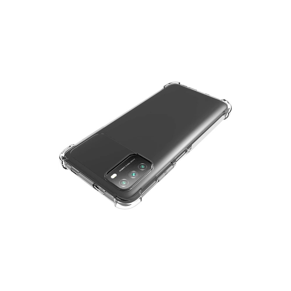 Xiaomi POCO M3 Kamera Korumalı Shockproof Darbe Emici Silikon Kılıf