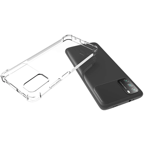 Xiaomi POCO M3 Kamera Korumalı Shockproof Darbe Emici Silikon Kılıf