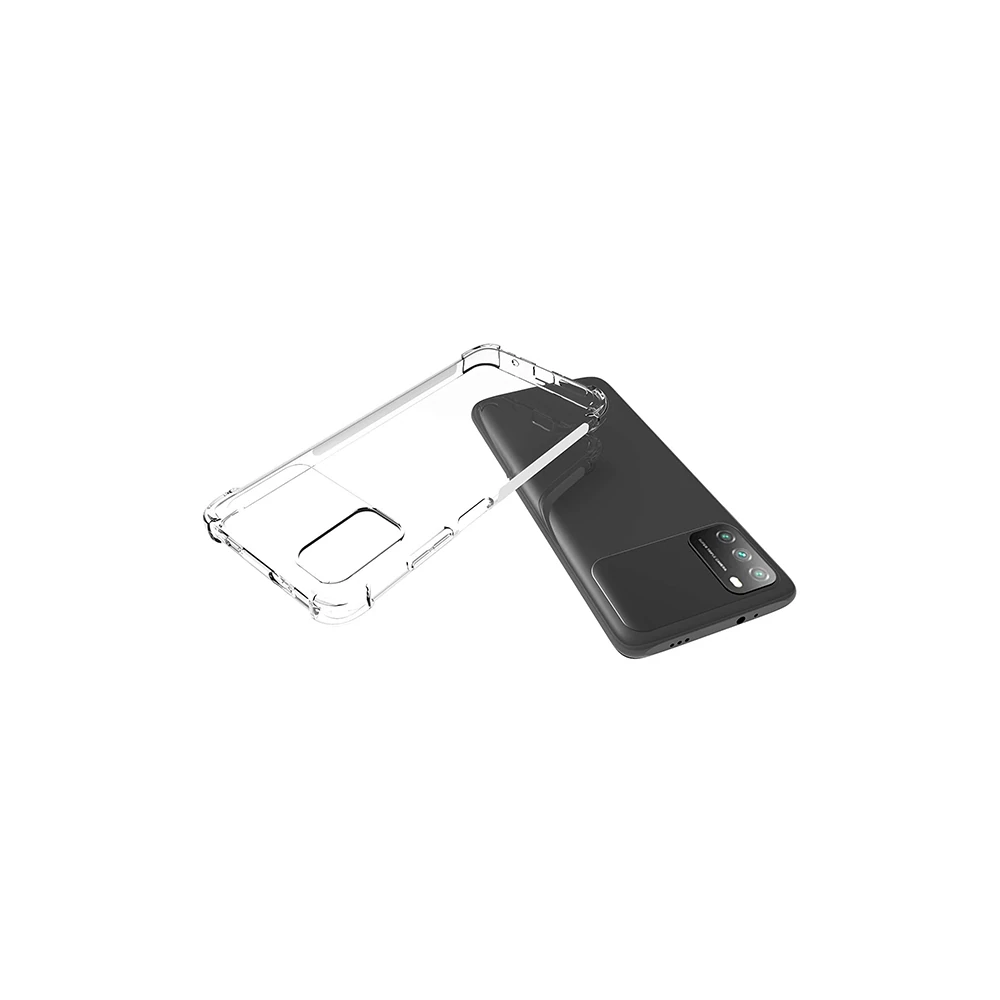 Xiaomi POCO M3 Kamera Korumalı Shockproof Darbe Emici Silikon Kılıf