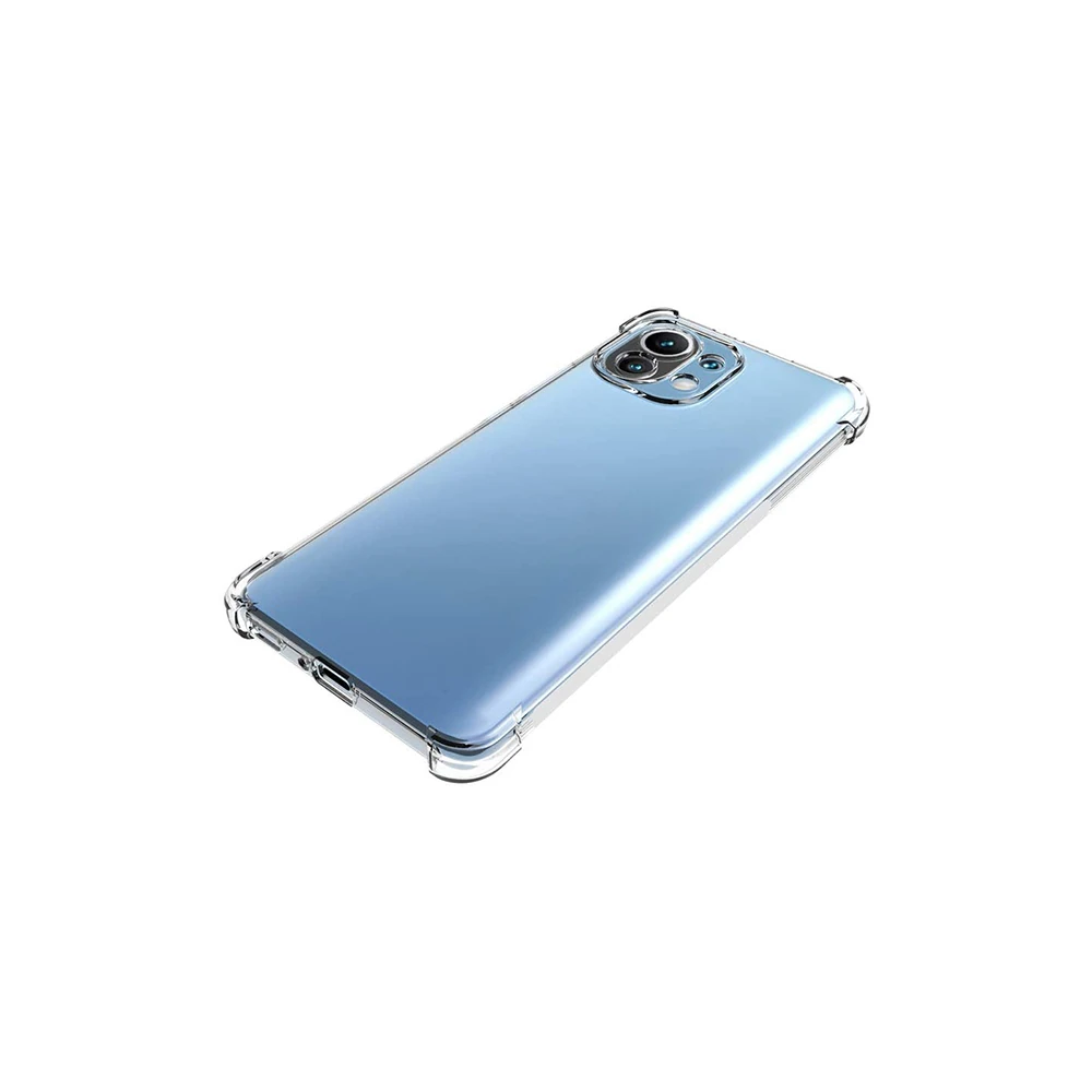 Xiaomi Mi 11 Lite Kamera Korumalı Shockproof Şeffaf Silikon Kılıf
