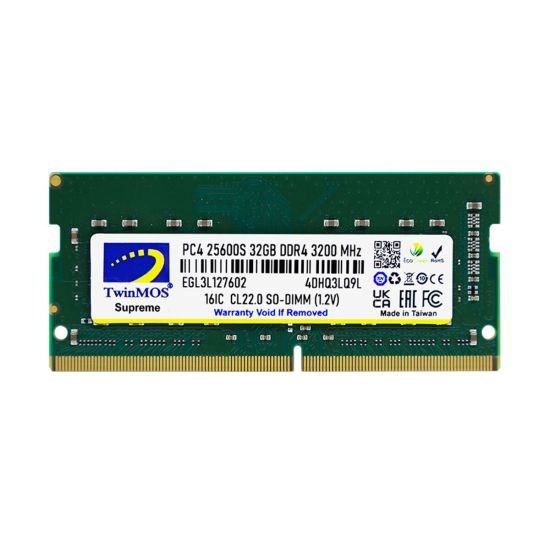 TwinMOS MDD432GB3200N, 32GB, DDR4, 3200MHz, 1.2V Notebook Ram