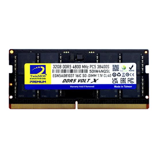 TwinMOS TMD532GB4800S40, 32GB, DDR5, 4800MHz, CL40, 1.1V Notebook Ram