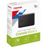 TOSHIBA HDTB510EK3AA, Canvio Basic, 1TB, 2.5" USB 3.2, Taşınabili