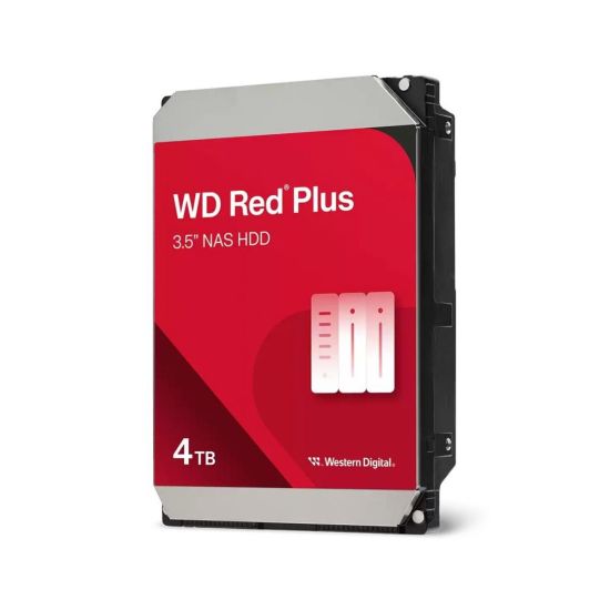 WD RED Plus, WD40EFZZ, 3.5", 4TB, 128Mb, 5400 Rpm, 7/24 GÜVENLİK-
