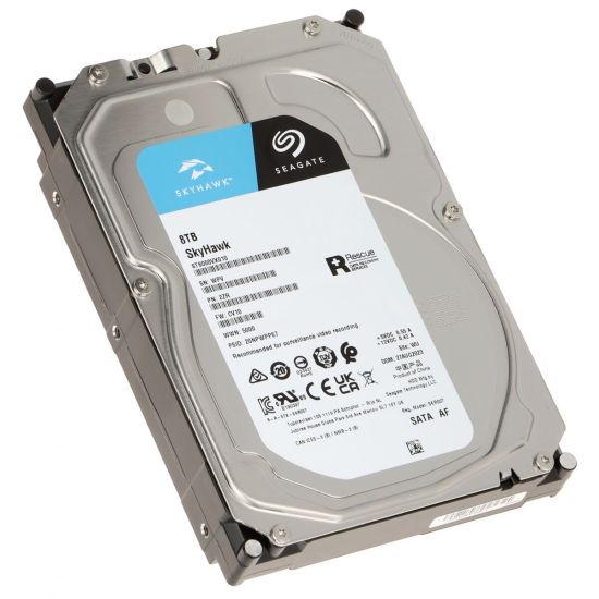SEAGATE SKYHAWK, ST8000VX010, 3.5", 8TB, 256Mb, 5400Rpm, Güvenlik