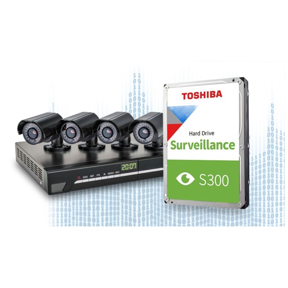 TOSHIBA S300, HDWT840UZSVA, 3.5", 4TB, 256Mb 5400 Rpm, 7/24 Güven