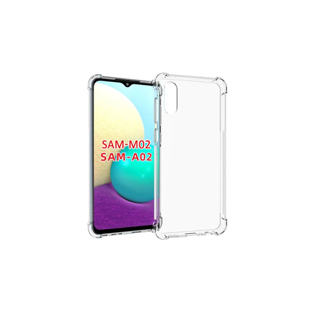 SM Galaxy A02 - M02 Anti-Drop Shockproof Darbe Emici Silikon Kılıf