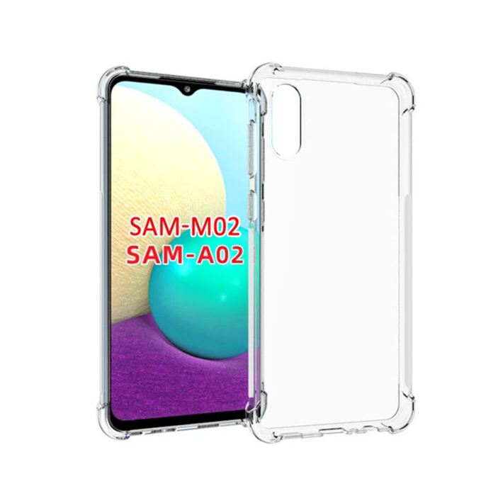 SM Galaxy A02 - M02 Anti-Drop Shockproof Darbe Emici Silikon Kılıf