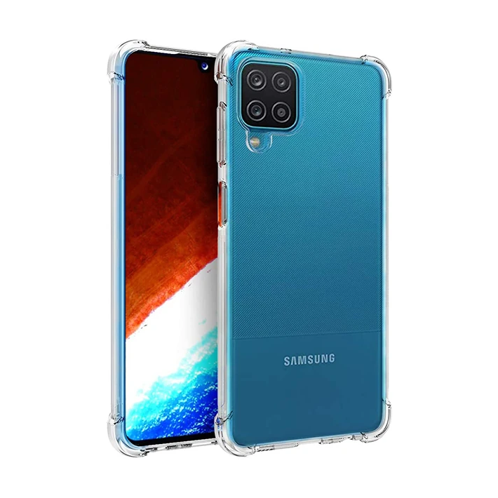 SM Galaxy A12 - M12 Anti-Drop Shockproof Darbe Emici Silikon Kılıf