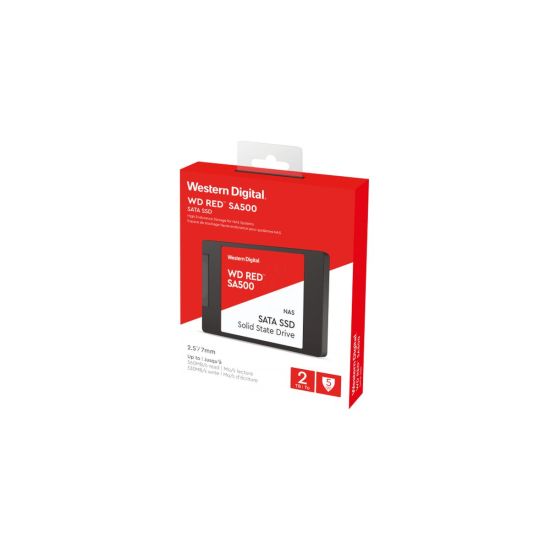WD Red SA500, WDS200T2R0A, 2TB, 560/530, SERVER ve NAS için Enterprise