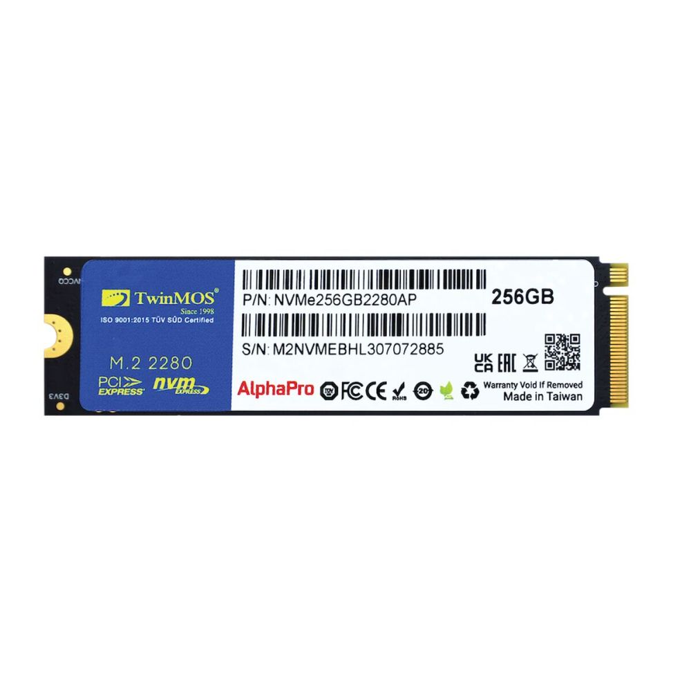 TwinMOS NVMe256GB2280AP, AlphaPro, 256GB, 3600-3250Mb/s, Gen3, NVMe PC