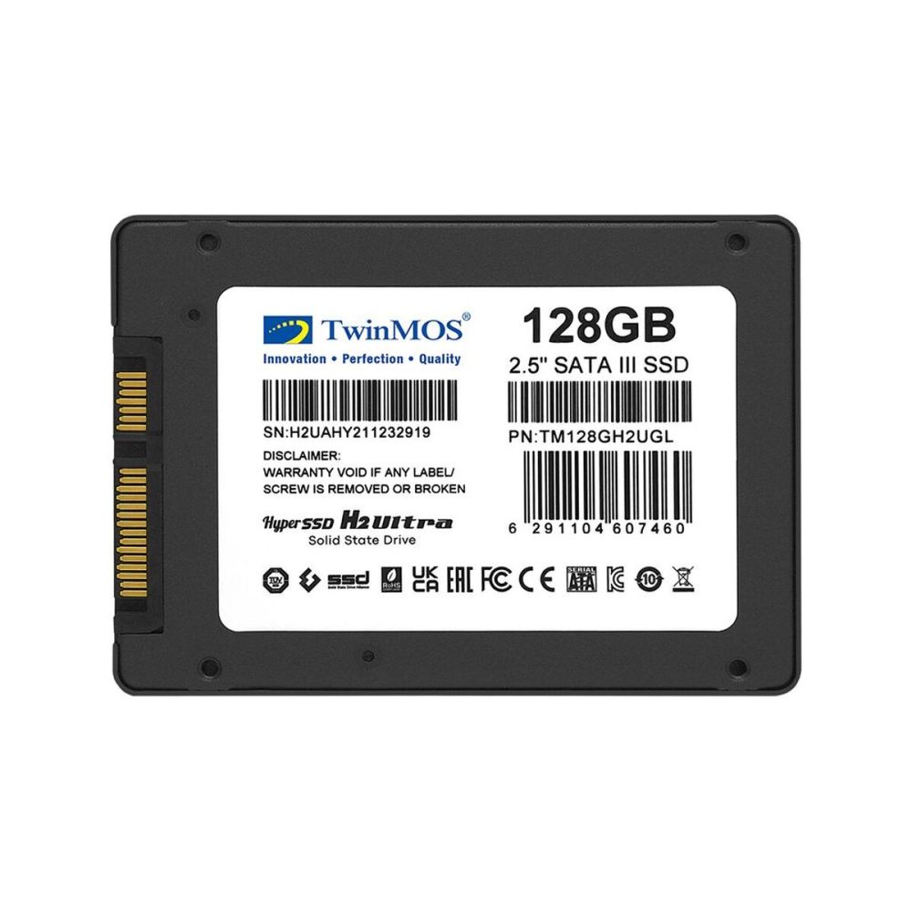 TwinMOS TM128GH2UGL, 128GB, 2.5" SATA3, SSD, 580-550Mb/s, 3DNAND,