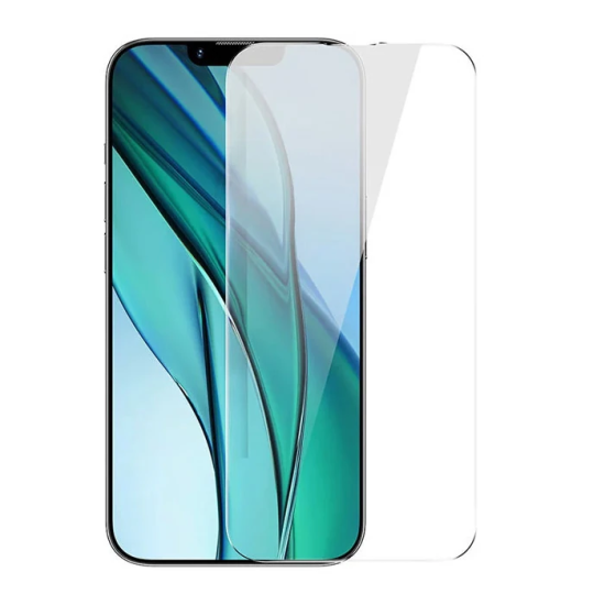 Baseus Crystal Serisi iPhone 15 Pro Max Full Koruma Tempered Cam Ekran
