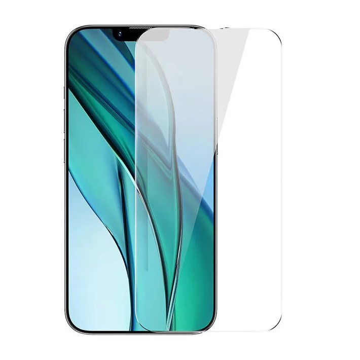 Baseus Crystal Serisi iPhone 15 Pro Max Full Koruma Tempered Cam Ekran