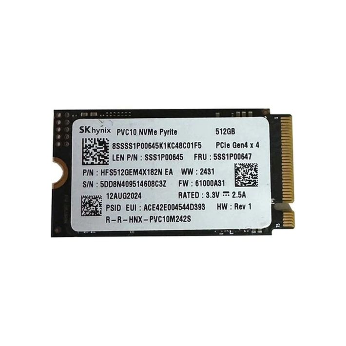 SK Hynix PVC10 2242 512GB M2 NVME GEN4 5100/2200MB/s SSD (Kutusuz)