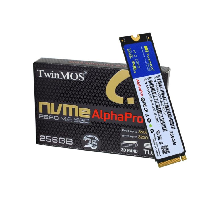 TwinMOS NVMe256GB2280AP, AlphaPro, 256GB, 3600-3250Mb/s, Gen3, NVMe PC