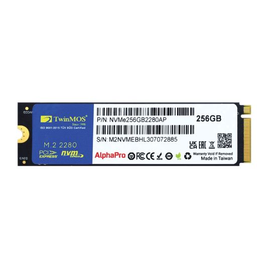 TwinMOS NVMe256GB2280AP, AlphaPro, 256GB, 3600-3250Mb/s, Gen3, NVMe PC