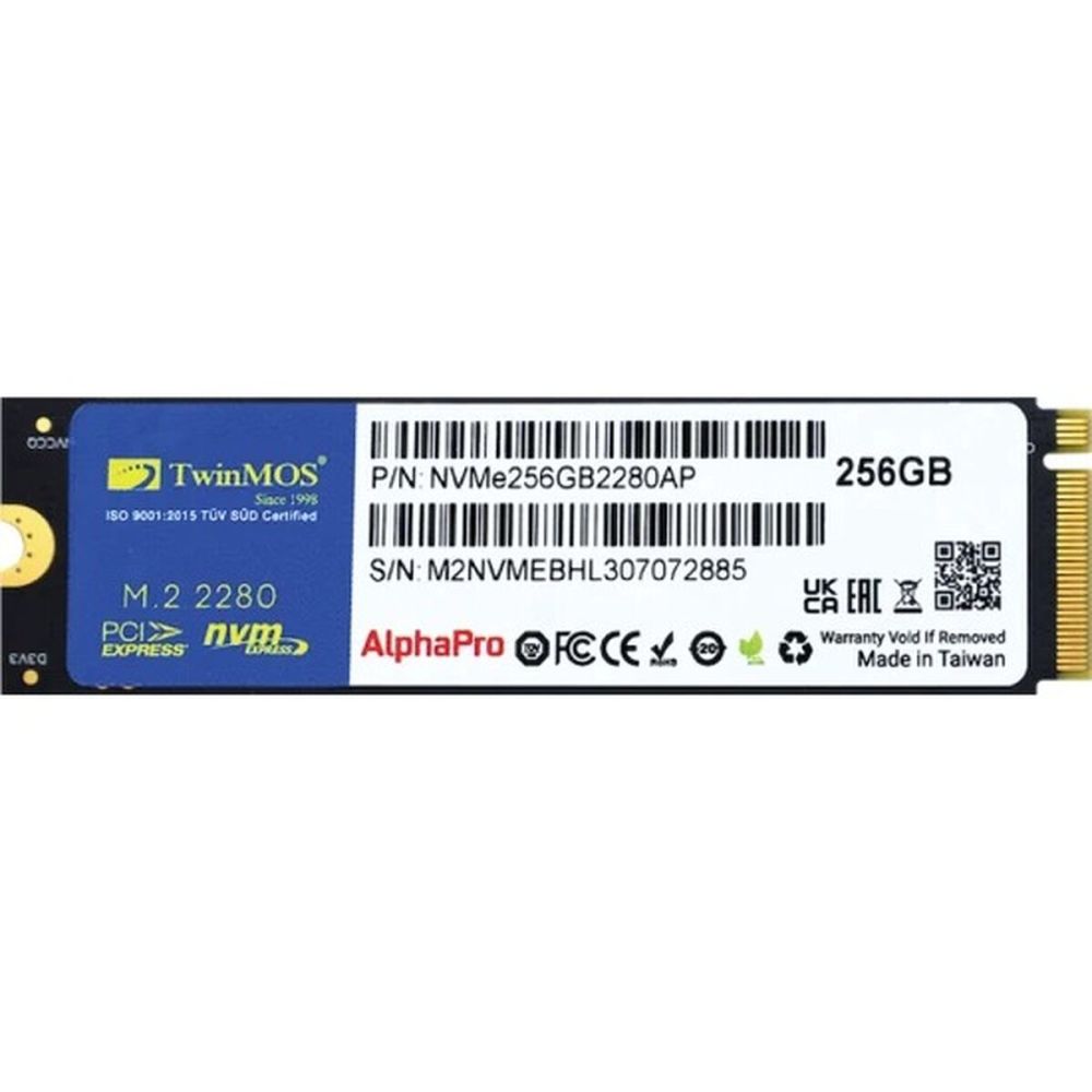 TwinMOS ALPHA PRO 256GB PCIe 4.0 x4 NVMe 3600/3250 3DNAND SSD NVMe256G