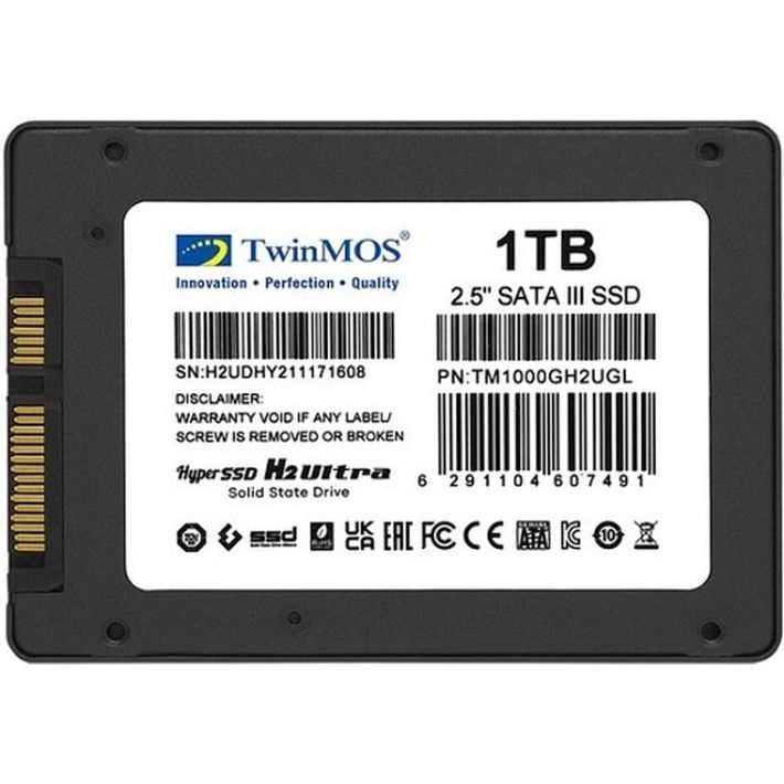 TwinMOS TM1000GH2UGL 2.5 1TB SATA3 580Mb-550Mb/s 3DNAND SSD