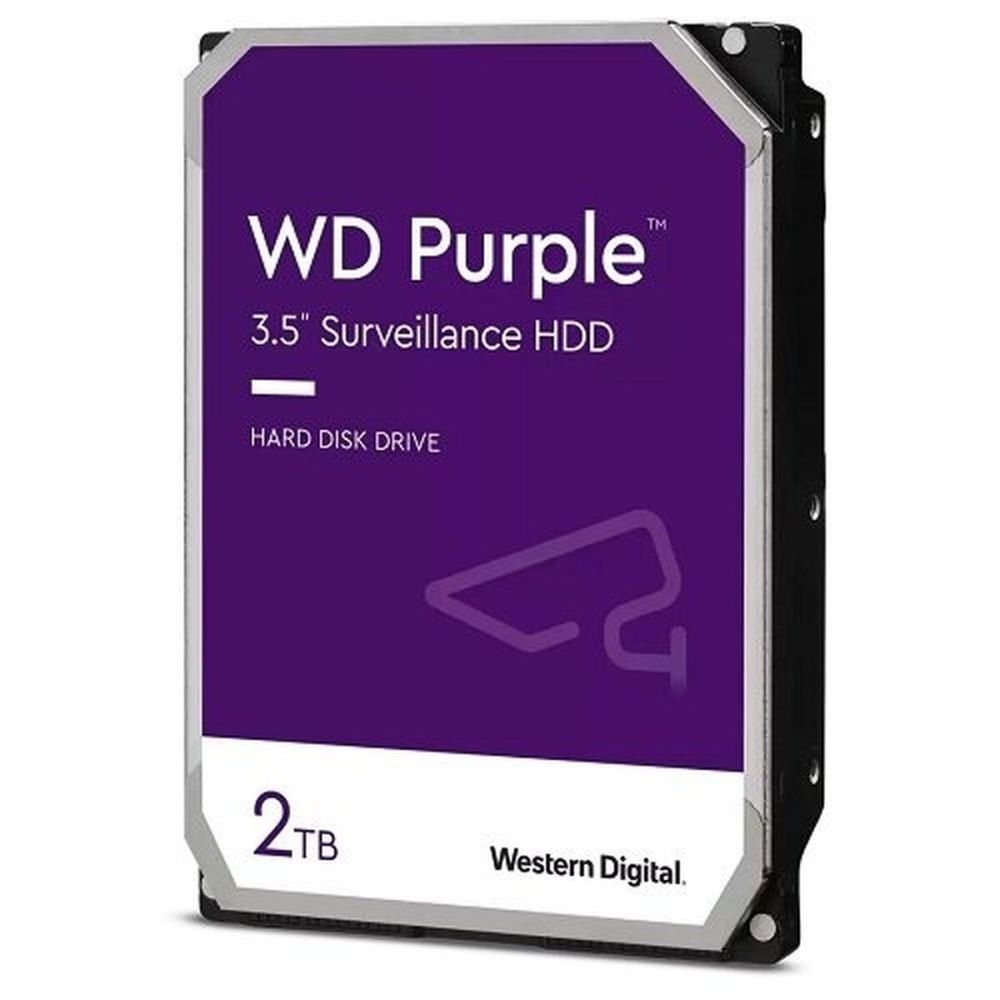 WD 3.5 PURPLE 2TB 5400RPM 64MB SATA3 Güvenlik HDD WD23PURZ (7/24) (3 Y
