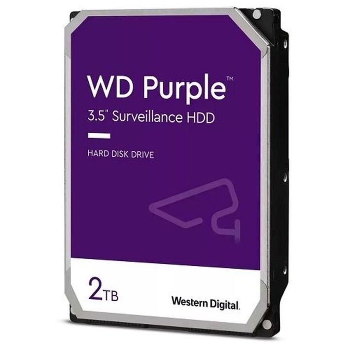 WD 3.5 PURPLE 2TB 5400RPM 64MB SATA3 Güvenlik HDD WD23PURZ (7/24) (3 Y