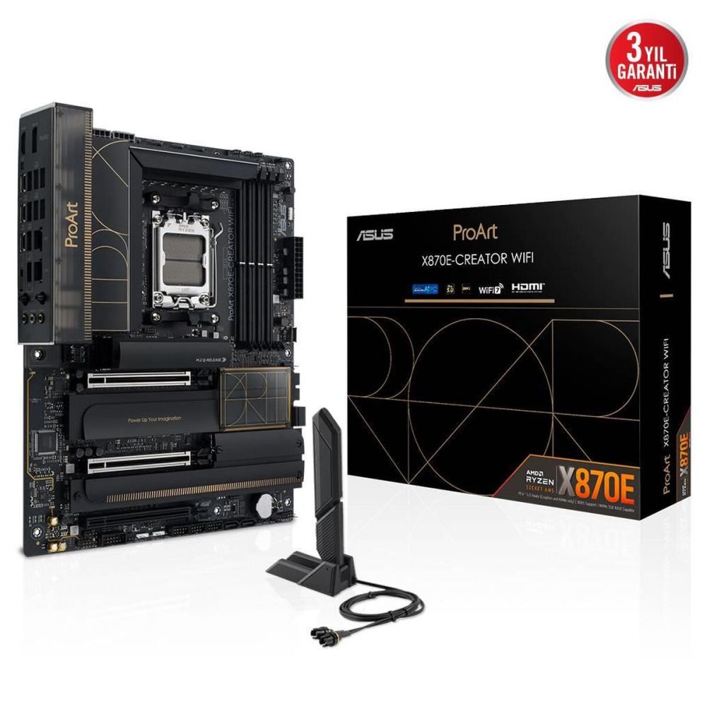 ASUS PROART X870E-CREATOR WIFI, 4xDDR5, 4xM.2, HDMI, DP, Type-C, PCIe 