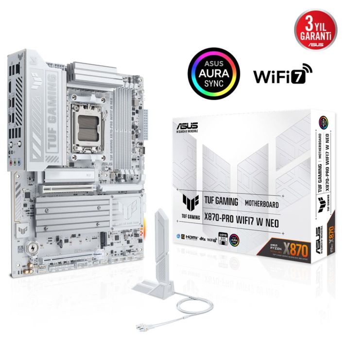 ASUS TUF GAMING X870-PRO WIFI7 W NEO, 4xDDR5, 4xM.2, HDMI, DP, Type-C,
