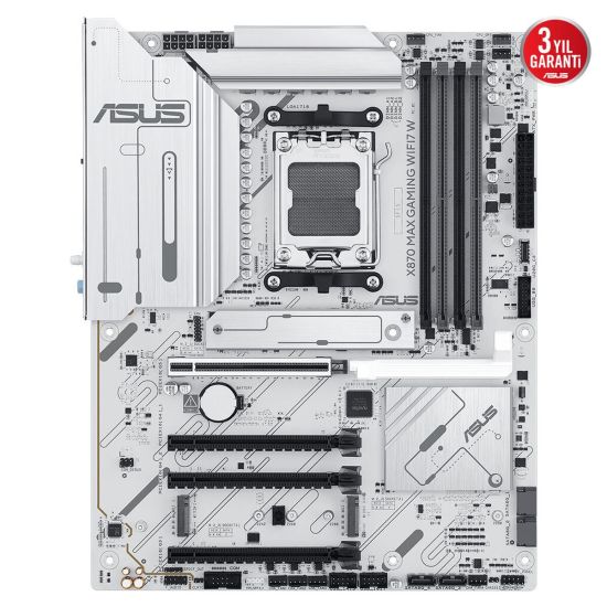 ASUS X870 MAX GAMING WIFI7 W, 4xDDR5, 3xM2, HDMI, DP, Type-C, Wi-Fi 7,